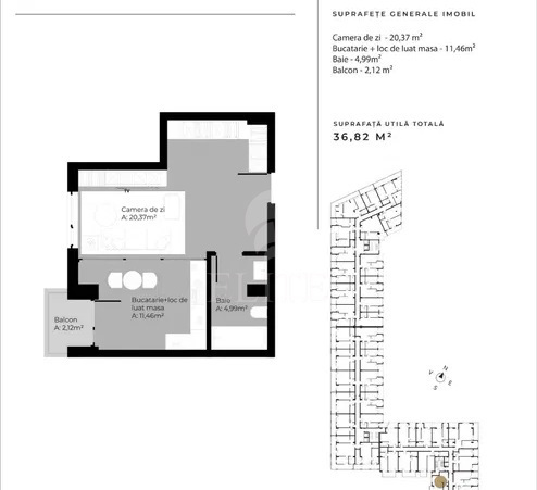 Apartament o camera în zona IULIUS MALL-1019301