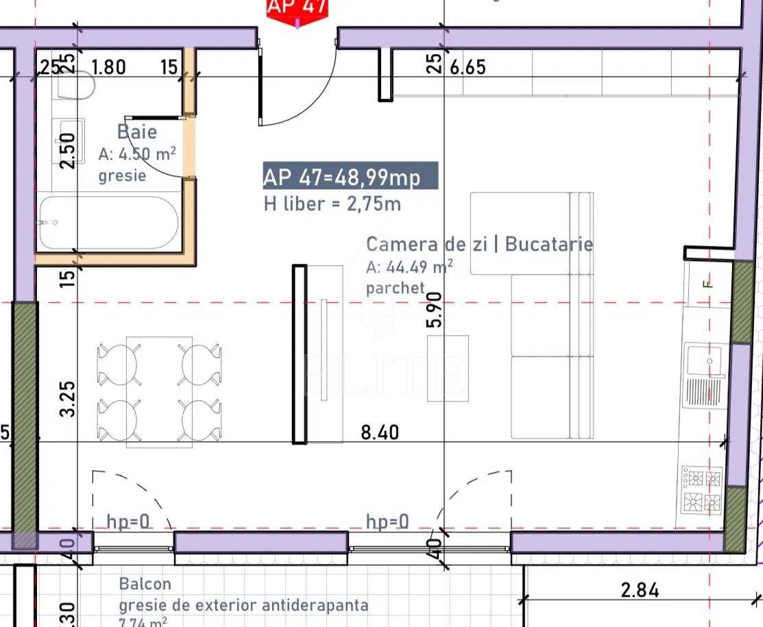 Apartament 2 camere în zona FABRICII-1040408