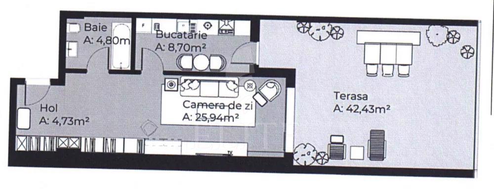 Apartament o camera în zona IULIUS MALL-1040508