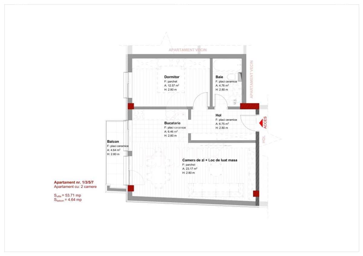 Apartament 2 camere în zona EXPOTRANSILVANIA-1068856