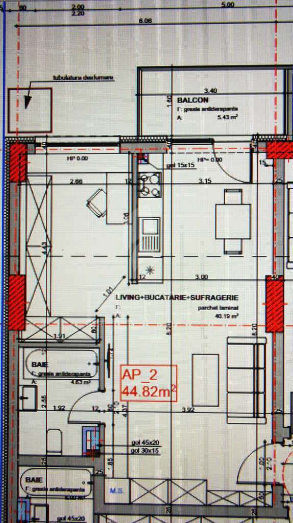Apartament 2 camere în zona SEMICENTRALA-1162324