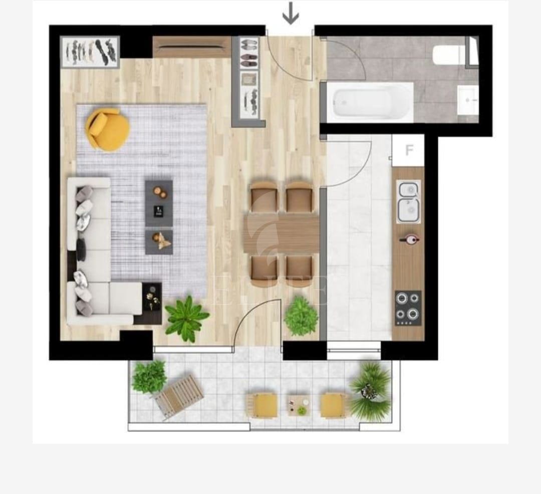 Apartament o camera în zona INTRE LACURI-1195398