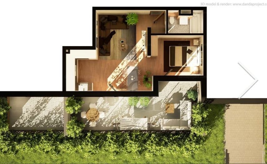 Apartament o camera în zona INTRE LACURI-1195689