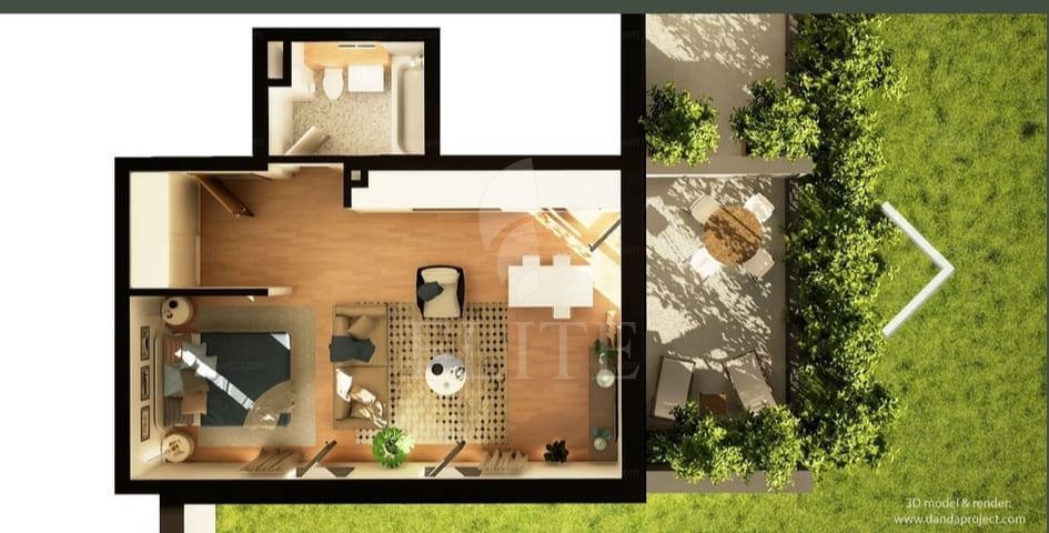 Apartament o camera în zona INTRE LACURI-1195690