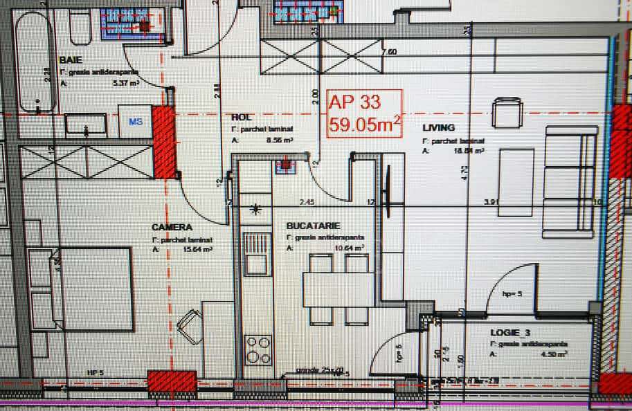 Apartament 2 camere în zona SEMICENTRALA-1214251