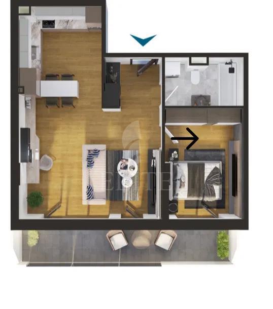 Apartament 2 camere în zona STRAZII FABRICII-1228625