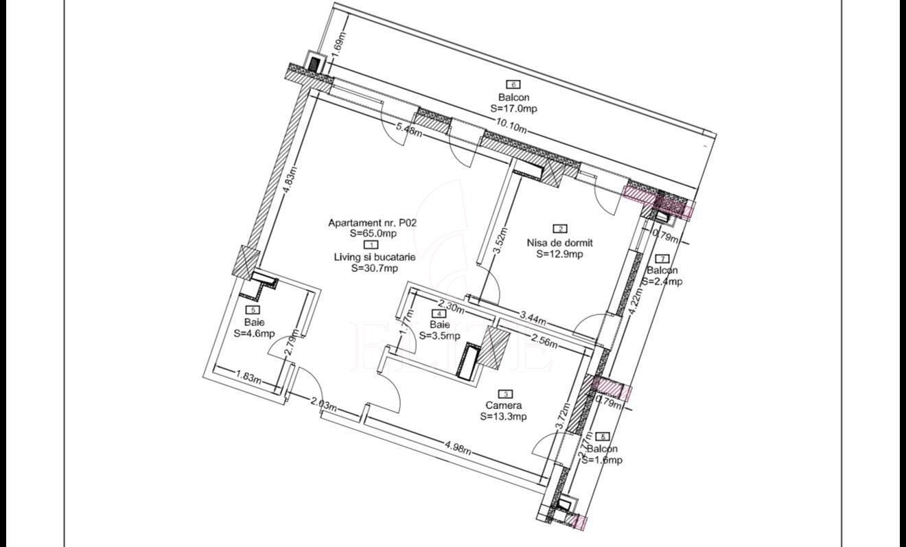 Apartament 3 camere în zona FRUNZISULUI-1278202