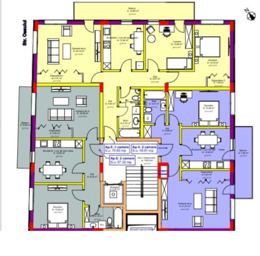 Apartament 3 camere în zona STRAZII OASULUI-1280180