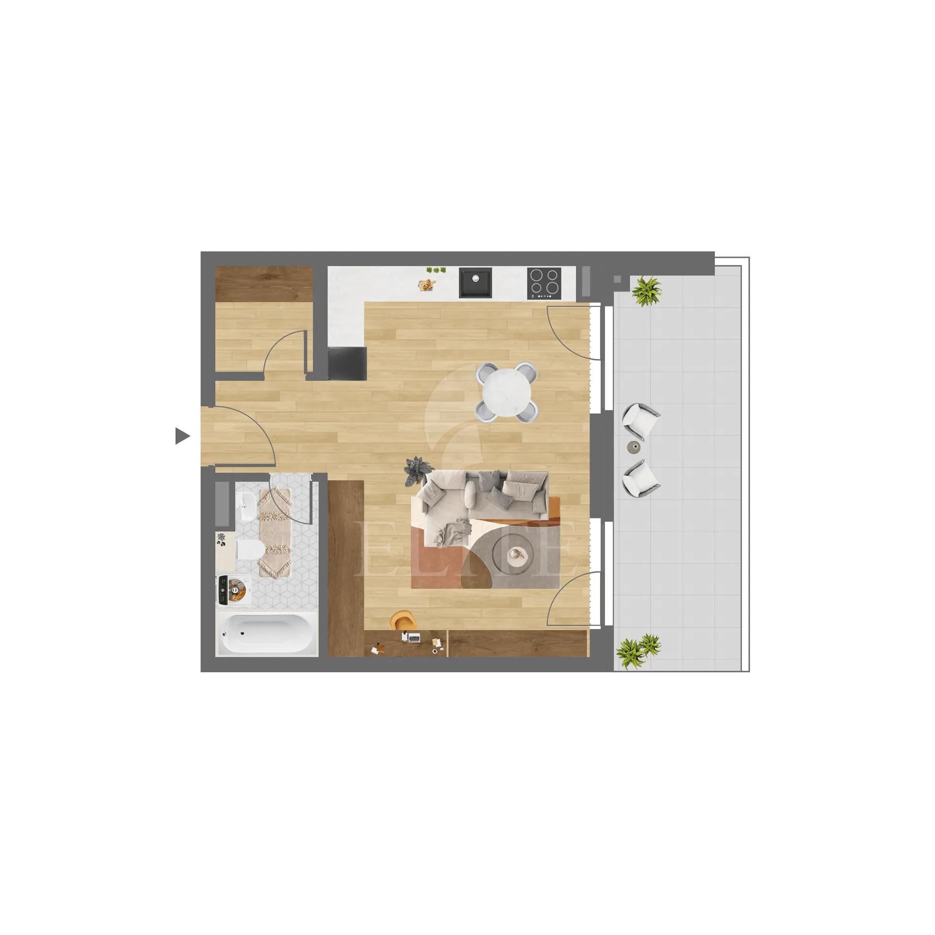 Apartament o camera în zona DAMBUL ROTUND-1286184