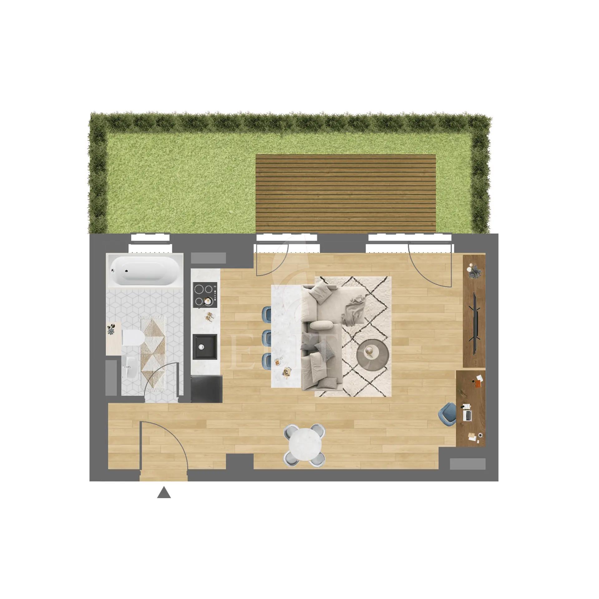 Apartament o camera în zona DAMBUL ROTUND-1286185