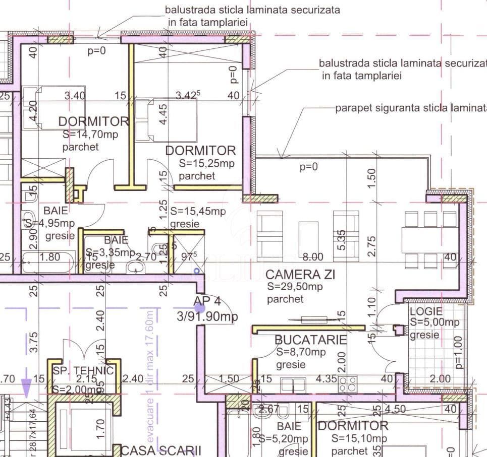 Apartament 3 camere în zona ANFDREI MURESANU-1291124