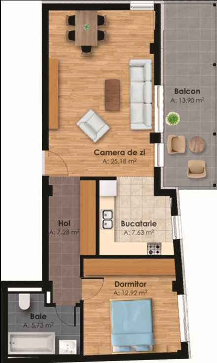 Apartament 2 camere în zona Horea-24181