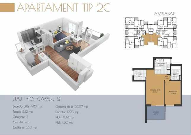 Apartament 2 camere în zona BUNA ZIUA-446908