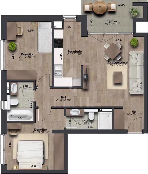 Apartament 3 camere în zona MARASTI CENTRAL-549928