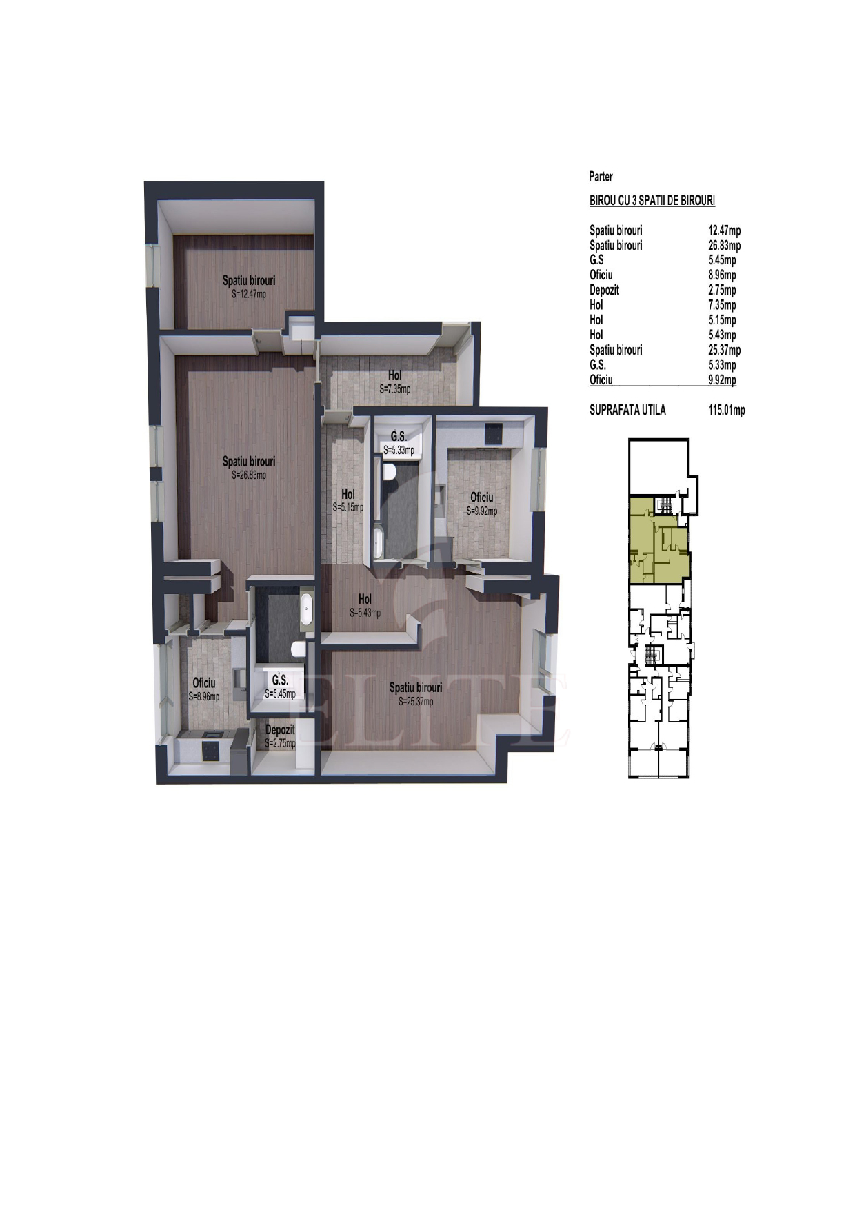 Apartament 3 camere în zona IRIS-588514
