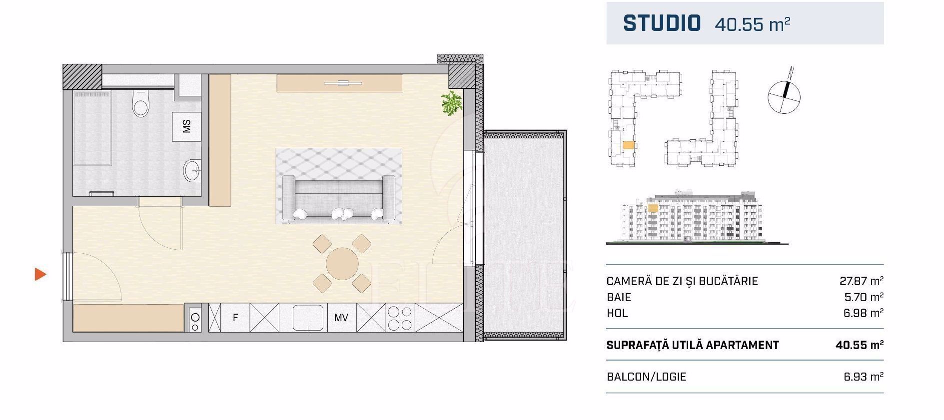 Apartament o camera în zona GARII-770246