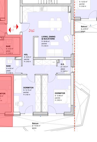 Apartament 3 camere în zona Iulius Mall-795462