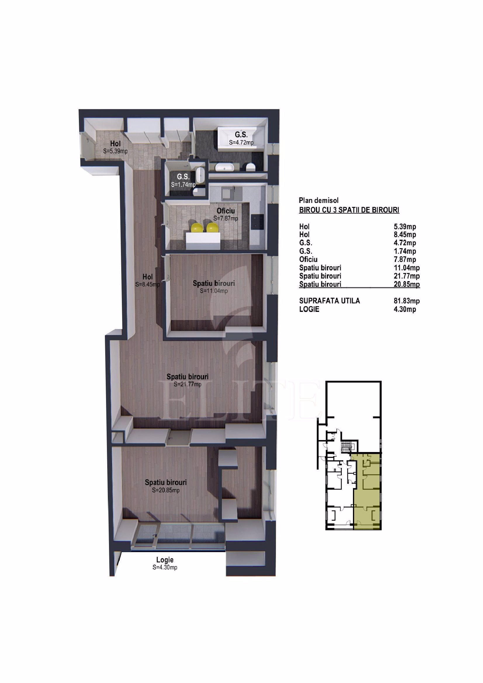 Apartament 3 camere în zona IRIS-795553