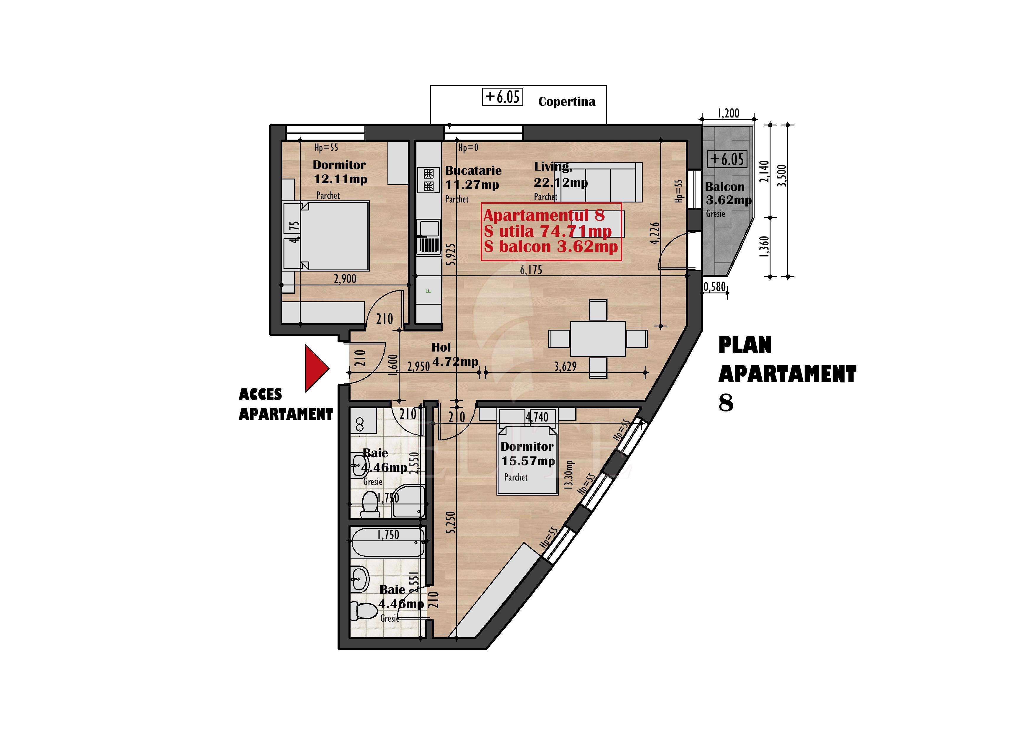 Apartament 3 camere în zona Iris-795567
