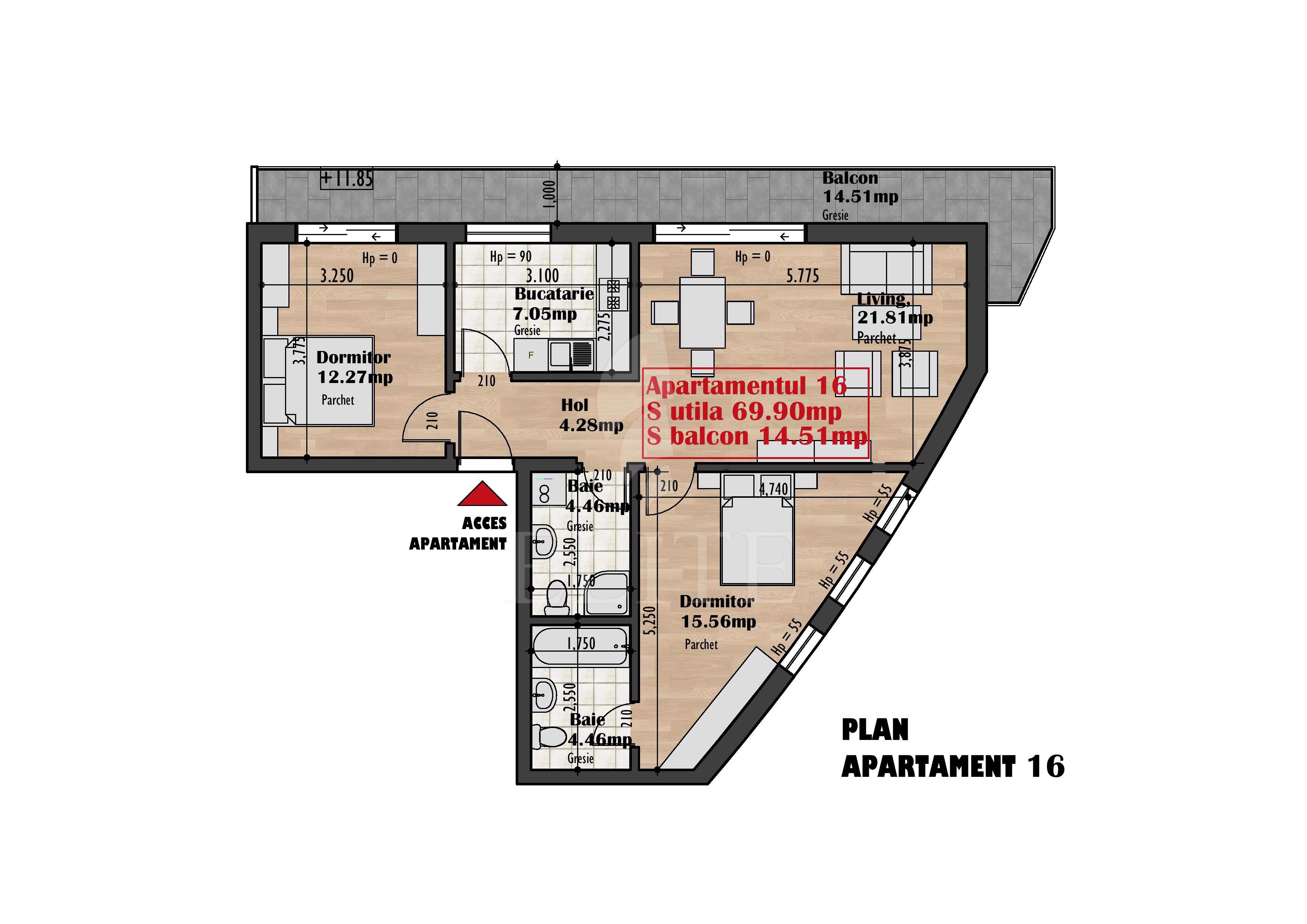 Apartament 3 camere în zona Iris-795569