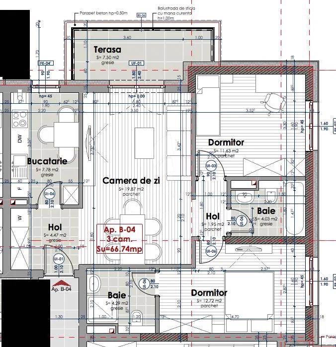 Apartament 3 camere în zona IULIUS MALL-796773