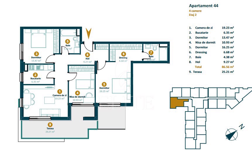 Apartament 4 camere în zona MARASTI-836687