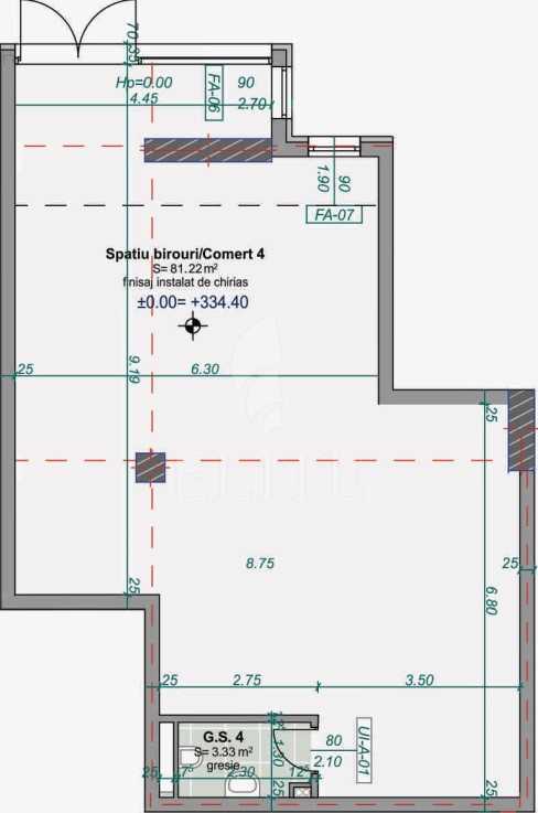 Spatiu o camera în zona str. Somesului-839297