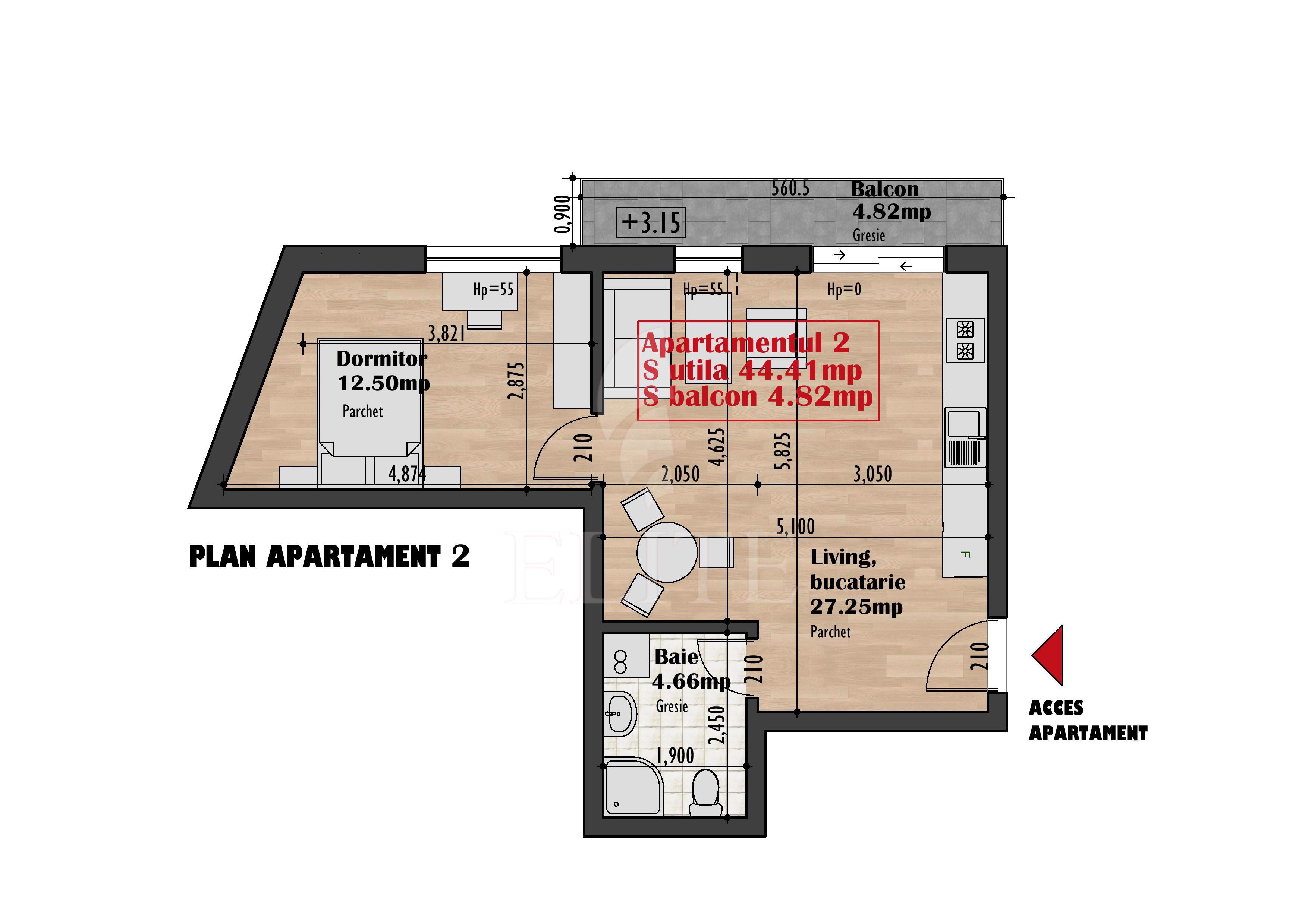 Apartament 2 camere în zona IRIS-845023
