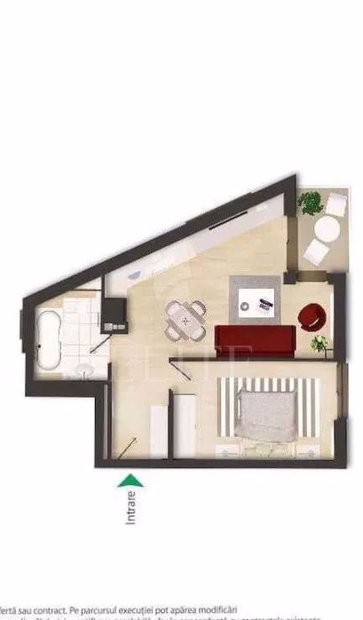 Apartament 2 camere în zona TAIETURA TURCULUI-896701