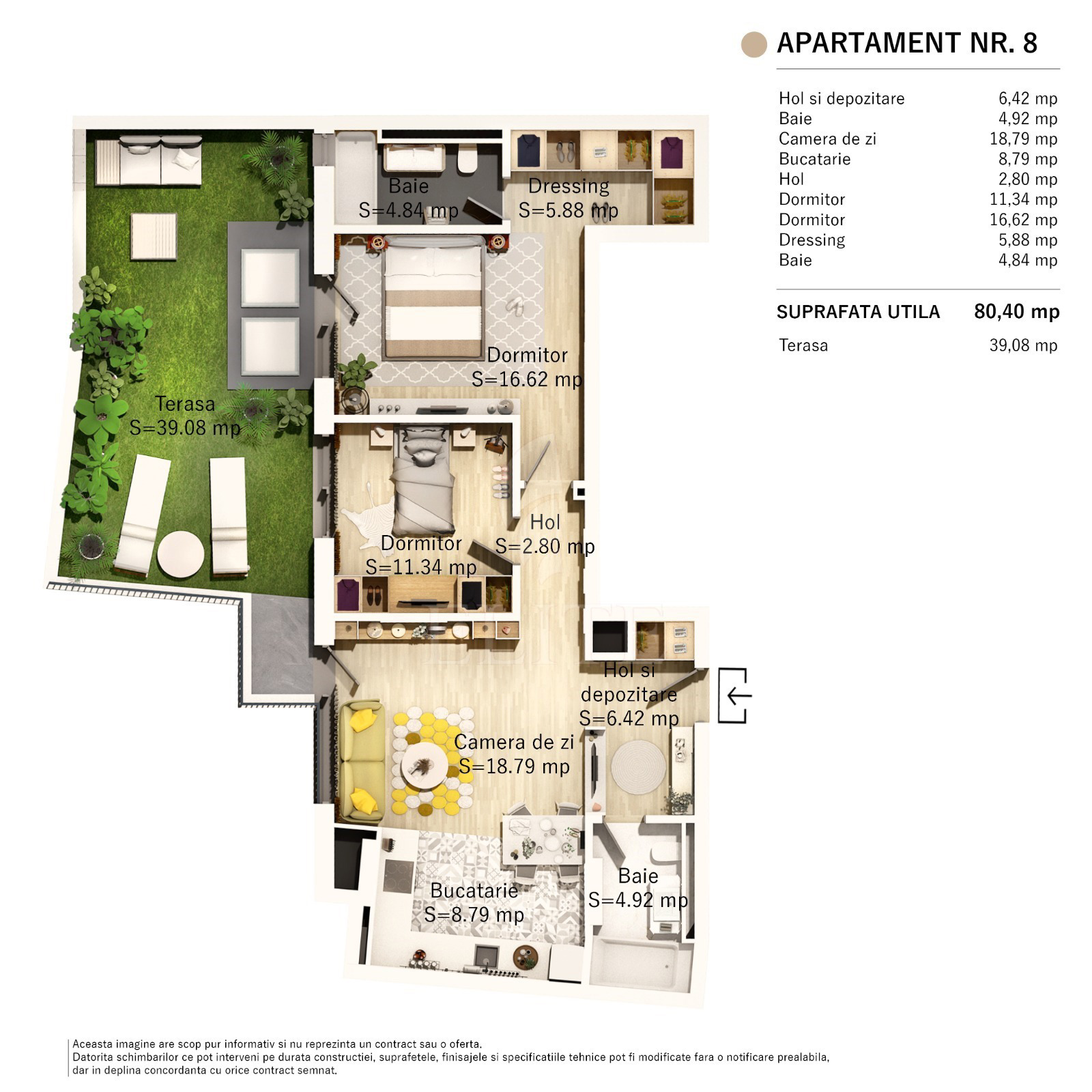 Apartament 3 camere în zona SEMICENTRALA-914860