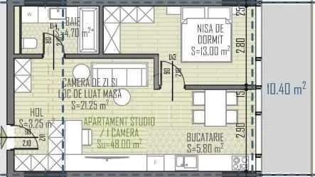 Apartament 2 camere în zona Dambu Rotund-933679
