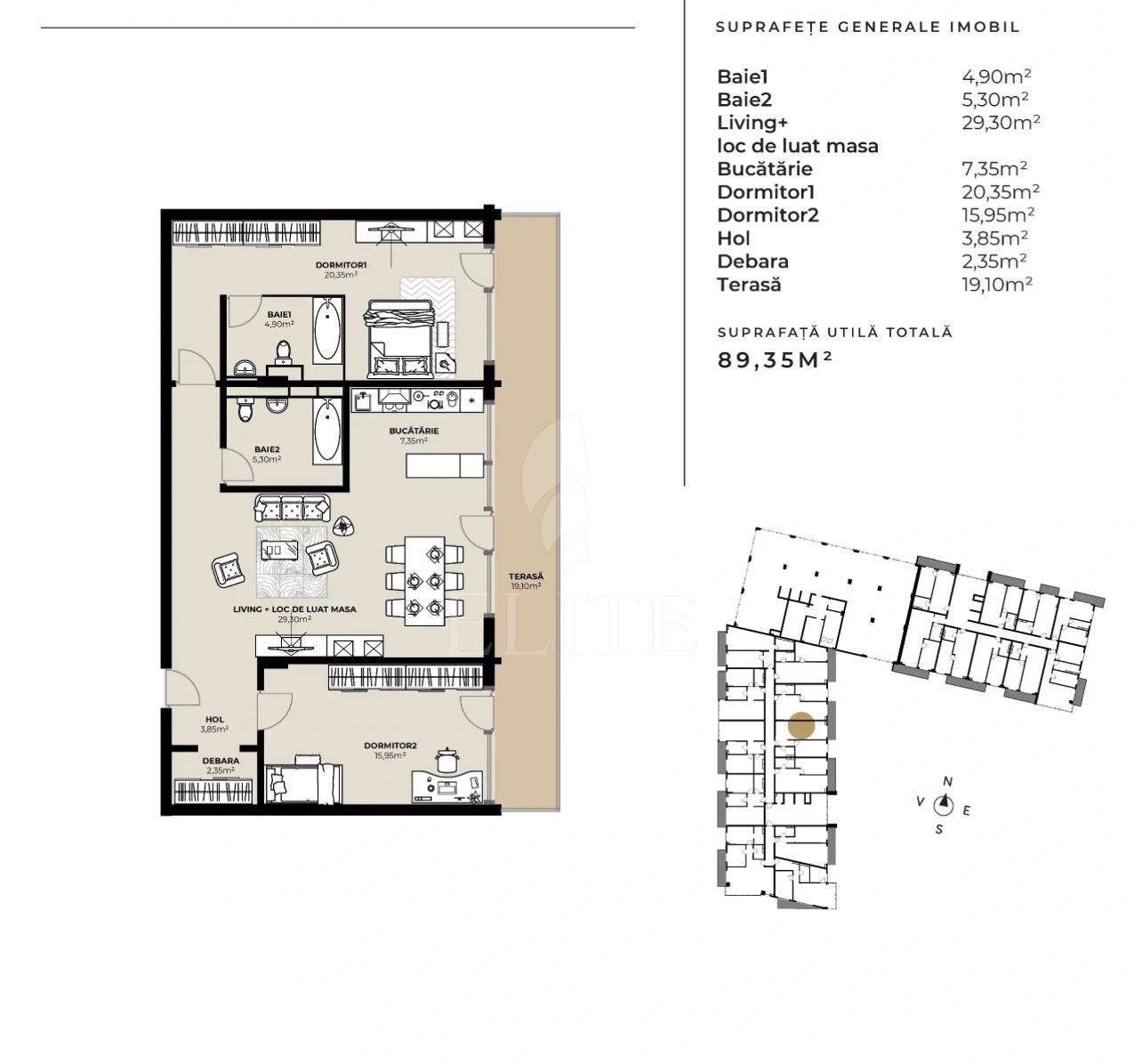 Apartament 3 camere în zona FABRICII-979906